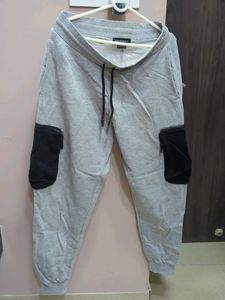 Men's Grey Cargo Joggers