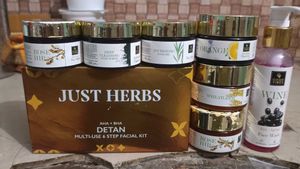 Just Herbs Detan Facial Kit & Good Vibes Face