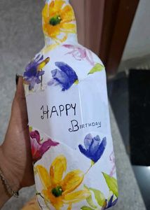Handcrafted 'Happy Birthday' Bottle