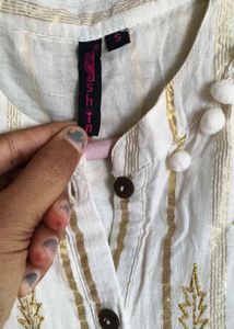 off white boho dress