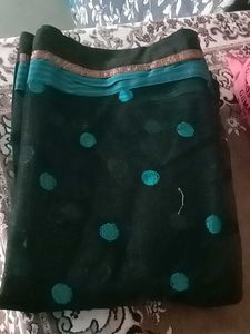 Elegant Black Polka Dot Dupatta