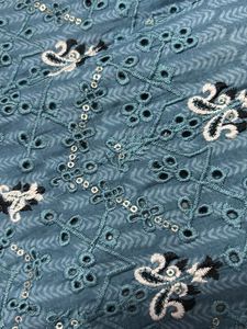Stylish Teal Salwar Kameez Set