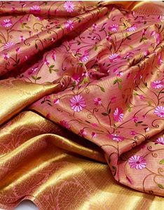 🔥without tag brand new Banarasi tissue silk saree