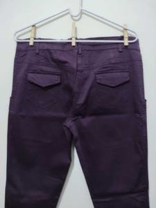 Cottifab Purple Trouser slim or taper fit pant