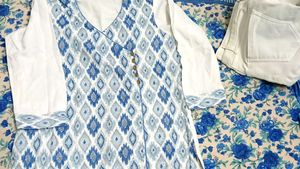 blue kurta set