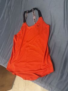Vibrant Orange Athletic Tank Top