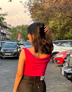 Pink Cowl Neck Top