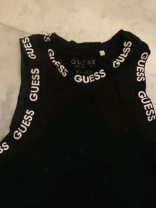 Guess Black Sleeveless Top