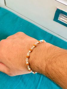 Rudraksh Bracelet 💎Pure Silver (wt:4.400g)