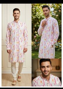 Men's Printed Kurta new wdt tag