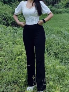 White corset top