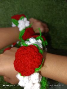 Handmade Crochet Mehendi Wreath