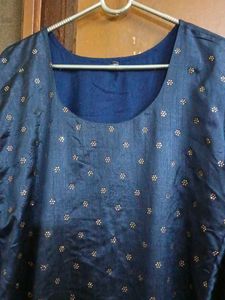 Elegant Navy Blue Kurta Set