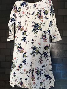 Boho Floral Print Tunic Top