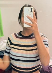 Striped Crop Top