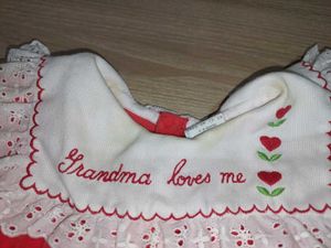 Cute Grandma Loves Me Baby Dress (6-9m)