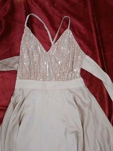 Sparkly Sequin Halter Neck Party Dress