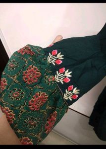 Elegant Embroidered Kurta with sharara and dupatta