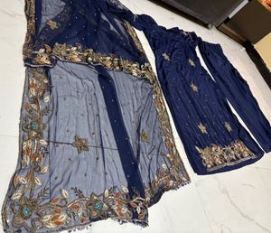 pure handwork Navy Blue dress