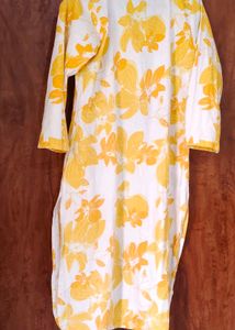Madarwa Sunny Yellow Floral Kurta