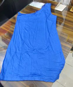 Royal Blue One-Shoulder Sequin Dress