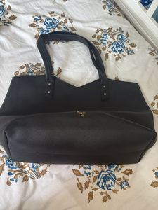 Stylish Black Tote Bag