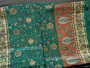 Beautiful Green Saree With Shine..