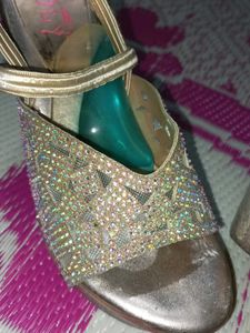 Bridal Heels/Sparkly party heels/ Small foot size
