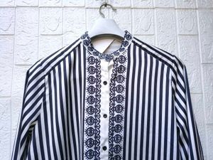 Korean Pinterest Premium Satin Embroidery Shirt