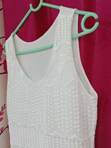 White Lace Tank Top