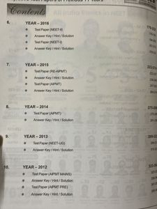 11 Years NEET-UG &amp; AIPMT Test Papers by Allen