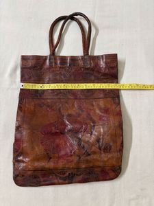 Ethnic Hand Embossed Vintage Leather Bag