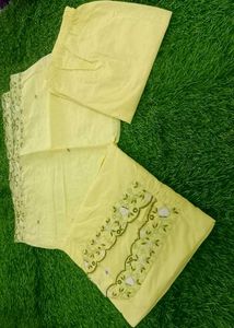 Yellow Embroidered Kurta Set💛
