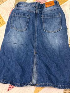Y2K Classic Denim Midi Skirt