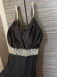 Elegant Black Embellished Maxi Dress
