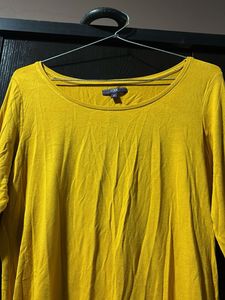 Mustard Top - 3/4 Sleeve