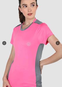 Pink &amp; Grey Athletic T-Shirt