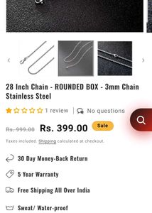 stainless steel chain neckpeice