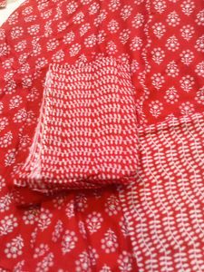 Red Ethnic Kurta Set