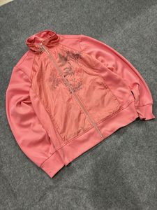 Pink Floral Zip-Up Jacket