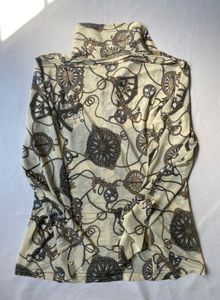 Patterned Button-Down Shirt