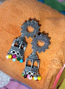 combo Multicolor Jhumka Earrings