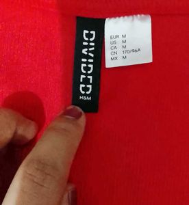 H&amp;M V-Neck Red T-Shirt