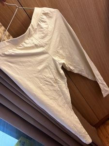 Off-White Cotton Leggings