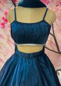Elegant Navy Blue Lehenga Choli Set