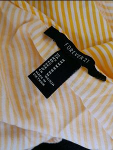 Yellow Striped Top