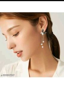 Butterfly Pearl Dangle Earrings
