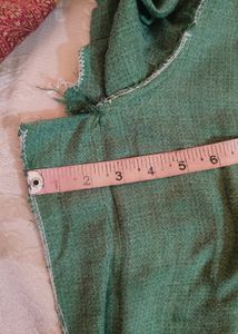 SEMI- WOOLEN GREEN KURTA SET WITH DUPATTA