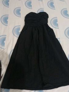 midi tube black dress