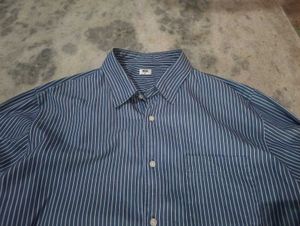 Men's Blue Striped Casual Shirt